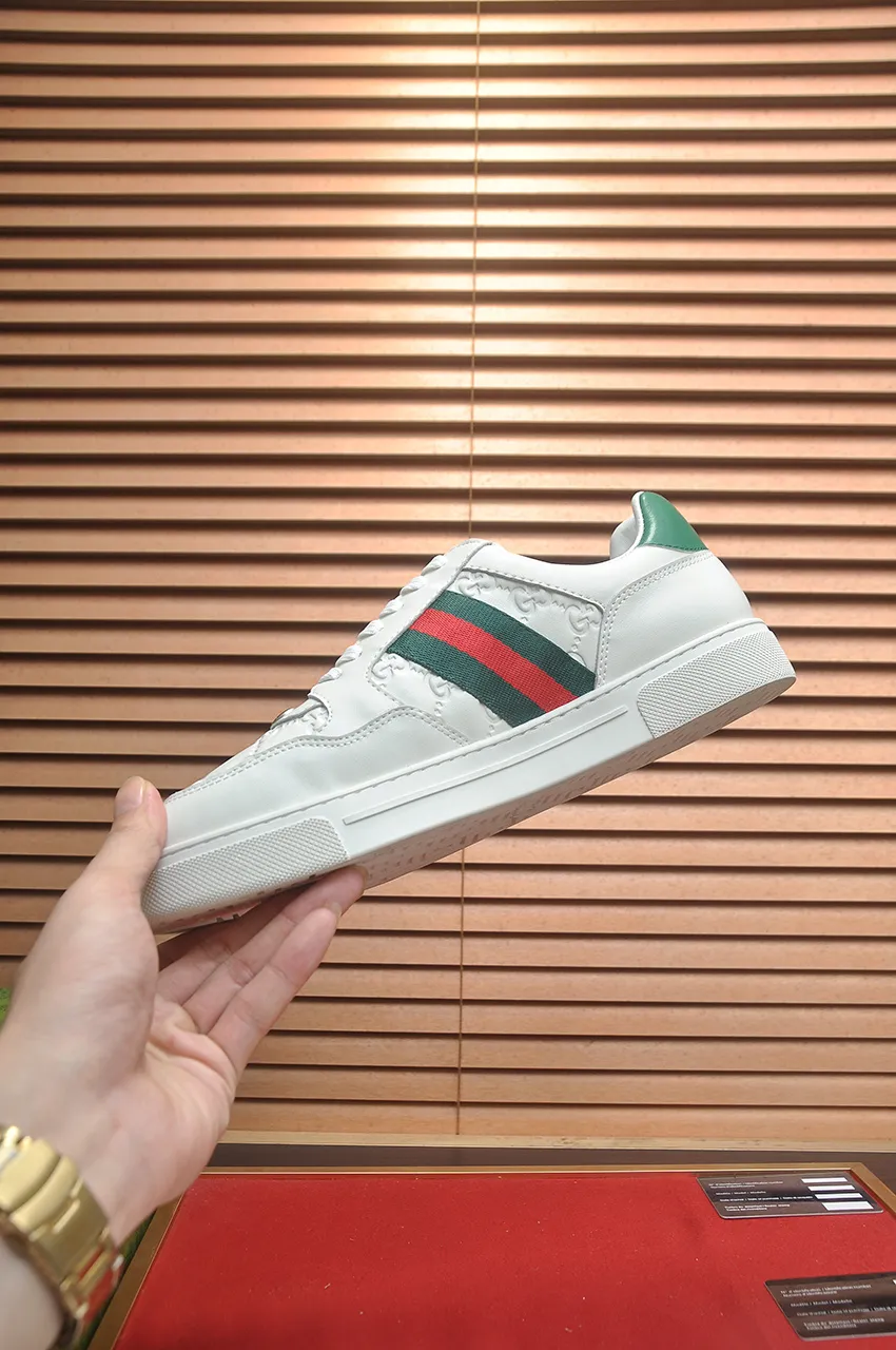 Men's men's shoes💰420💶[GUCCI Gucci] official website 1:1 men's sports shoes are now on the market, using original Gucci fabric + gluten lining, plus the official website original 1:1 comfortable outsole. Fashionable and versatile, super comfortable and breathable. 5 colors available, standard shoe size 38/45 (custom-made sizes 45 are non-refundable)